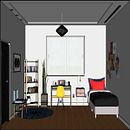 Meu Primeiro Trabalho no Sketchup. Projekt z dziedziny R, sunek c, frow i Projektowanie wnętrz użytkownika Celyne Greice - 01.09.2020