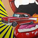 Chevy Bel Air 57 / Acrílico sobre lienzo / 41x51cm Ein Projekt aus dem Bereich Malerei mit Acr und l von Marisol Meza Cota - 18.04.2019