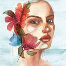 Meu projeto do curso: Retrato ilustrado em aquarela. Desenho artístico e Ilustração tradicional projeto de Amanda Kumm - 01.09.2020