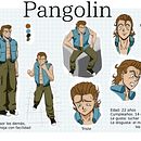Creación de personajes manga: Pangolin. Un proyecto de Diseño de personajes de Julio Chaile - 17.10.2020