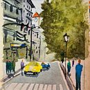 Mi Proyecto del curso: Paisajes urbanos en acuarela. Un proyecto de Dibujo artístico de mvvirginillo - 03.09.2020