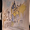 Mi Proyecto del curso: Dibujo arquitectónico con acuarela y tinta. Un proyecto de Arte urbano de mvvirginillo - 03.09.2020