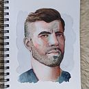 My project in Artistic Portrait with Watercolors course. Watercolor Painting project by bjorn_tunt - 10.06.2020