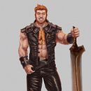 Personaje heroico para juego de rol. Un proyecto de Ilustración tradicional e Ilustración digital de Joel Salinas - 04.09.2020