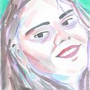 Meu projeto do curso: Retrato artístico em aquarela. Un proyecto de  de Priscila Cabral - 05.09.2020