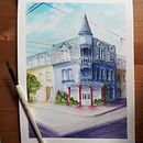My project in Architectural Sketching with Watercolor and Ink course. Un proyecto de Pintura a la acuarela de marie_labonte - 05.09.2020