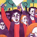 Women's rights. Desenho, Desenho digital, Ilustração tradicional, Ilustração digital, e Pintura digital projeto de Catarina Matos - 06.09.2020