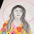 Meu projeto do curso: Retrato com lápis, técnicas de cor e Photoshop. Un proyecto de Ilustración tradicional de Bárbara Clares Venturote - 08.09.2020