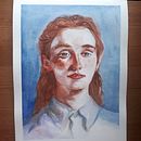 My project in Artistic Portrait with Watercolors course. Un proyecto de Pintura a la acuarela de marie_labonte - 09.09.2020