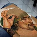 colored pencil portrait of a pirate. Artes plásticas projeto de Kiu Schaun - 10.09.2020