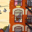 Edificio en NY . Ilustrasi tradisional proyek oleh Maria Rodríguez Castro - 04.08.2020