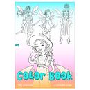 Color Book - fairy princesses - #1. Un proyecto de Diseño de personajes, Ilustración infantil, Dibujo digital, Ilustración digital, Dibujo, Educación, Ilustración tradicional e Ilustración vectorial de Dora Mode - 11.09.2020
