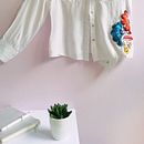 Mi Proyecto del curso: Diseño de moda: pintura y bordado sobre prendas. Un projet de Peinture, St, lisme, Broderie, DIY, Upc, cling , et Design textile de dalilastextil - 12.09.2020