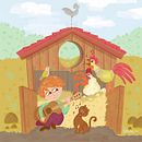 En la granja. Un proyecto de Ilustración tradicional, Ilustración digital e Ilustración infantil de Budupí .es - 12.09.2020