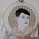 Mi Proyecto del curso: Creación de retratos bordados. Embroider project by Maria Echarry - 09.13.2020