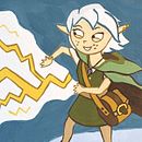 Thunderwave - Nyxeria. Ilustração tradicional, Design de personagens, e Pintura guache projeto de Sara Ferreras García - 13.09.2020