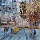 My project in Urban Landscapes in Watercolor course. Een project van Aquarelschilderen van CASSANDRA ANDERSON - 13.09.2020