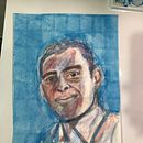Mi Proyecto del curso: Retrato artístico en acuarela. Pintura em aquarela projeto de Gabriel Henriquez Pretel - 14.09.2020