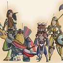 Mi Proyecto del curso: Fábrica de personajes ilustrados: Vikigos ciberneticos. Un proyecto de Dibujo, Dibujo a lápiz, Dibujo digital y Diseño de Pau Simon Rodriguez - 14.09.2020