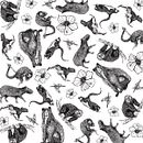 Textil Fauna de Colombia para Talismanario. Traditional illustration project by LiNa VeLez - 09.14.2018