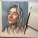 Mi Proyecto del curso: Retrato artístico en acuarela. Un projet de Dessin, Design d'intérieur , et Aquarelle de eva_vzalba - 15.09.2020