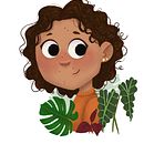 Meu retrato com as plantinhas que gosto !. Un progetto di Illustrazione tradizionale di Jociane Cavalli - 16.09.2020