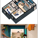 Meu projeto do curso: Ilustração digital de projetos arquitetônicos. Un projet de 3D, Architecture, Architecture d'intérieur, Architecture numérique, Décoration, Design , Design d'intérieur, Design, Fabrication de mobilier, Illustration architecturale , et ArchVIZ de Crislayne Marques - 17.09.2020