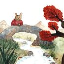 Mi Proyecto del curso: Ilustración en acuarela con influencia japonesa. Un proyecto de Ilustración tradicional y Pintura a la acuarela de lau_pecchi - 17.09.2020