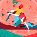 Dancing with the universe. Graphic Design, and Traditional illustration project by Albert Pinilla Ilustrador - 09.17.2020