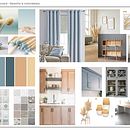 Moodboard Serenity Ein Projekt aus dem Bereich Dekoration von Innenräumen, Design, Innenarchitektur und Innendesign von Roxy Leila - 18.09.2020