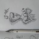 [Meu projeto do curso: A arte de desenhar: transforme seus rabiscos em arte . % Bruno Kehl tarafından hazırlanan Geleneksel illüstras, Ve on projesi - 09.18.2020