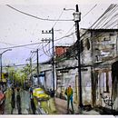 Mi Proyecto del curso: Paisajes urbanos en acuarela. Arte urbana, Criatividade, Desenho, Paisagismo, Pintura, e Pintura em aquarela projeto de Palola - 29.10.2020