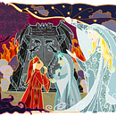 Dante's Divine Comedy . % Vittoria Mariano tarafından hazırlanan Dijital İllüstras, Ve on projesi - 09.19.2015