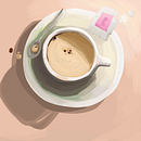 Coffee. Een project van Digitale illustratie van Julieta Fierro - 15.09.2020