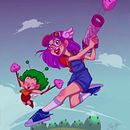 Arale and Gatchan. Animation, 2D Animation, Comic, Concept Art, Drawing, Digital Drawing, Character Design, and Digital Design project by Laura Sánchez Quesada - 09.21.2020