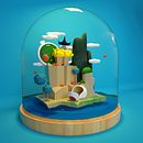 Mi Proyecto del curso: Creación de mundos 3D en miniatura con Procreate y Cinema 4D. 3D projeto de Yesica Millón - 22.09.2020