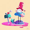Cu cú. Children's Illustration project by Natasha Molins Miralles - 09.24.2020
