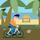 Un café y a pedalear!. Un proyecto de Animación 2D, Animación de personajes y Motion Graphics de Aina Gutierrez Adsera - 03.10.2020