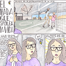 hijos comunes: Humor gráfico: danos la tira nuestra de cada día. Un proyecto de Dibujo, Ilustración con tinta y Pintura a la acuarela de Valeria Diaz Orrego - 25.09.2020