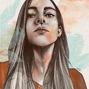 Mi Proyecto del curso: Retrato ilustrado con Procreate con Elena Garnu. Projekt z dziedziny Ilustracja c i frowa użytkownika Jeimy Sibaja Umaña - 26.09.2020
