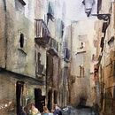Mi Proyecto del curso: Paisajes urbanos en acuarela. Un proyecto de Arte urbano de Angez - 26.09.2020