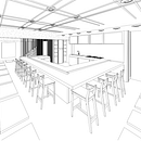 Mi Proyecto del curso: Diseño de interiores para restaurantes. Un projet de Architecture d'intérieur de johanna_sang - 23.12.2020