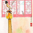 "O Rouxinol e o Imperador da China". Projeto do curso introdução à ilustração infantil. Ein Projekt aus dem Bereich Traditionelle Illustration, Kinderillustration und Aquarellmalerei von Erika Rosa - 01.10.2020