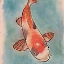 Koi. Traditional illustration, and Watercolor Painting project by Oscar Munguía - 10.02.2020