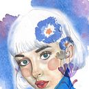Musa Azul. Een project van Aquarelschilderen van Antonela Acosta - 12.10.2020