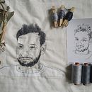 My project in Creation of Embroidered Portraits course. Un projet de Broderie de Patrícia Lima Zahn - 08.10.2020