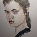 Mi Proyecto del curso: Retrato en acuarela a partir de una fotografía. Portrait Drawing project by Maria Poddubnaya - 11.04.2020