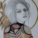 Mi Proyecto del curso: Retrato con lápiz, técnicas de color y Photoshop . % carolina_sant tarafından hazırlanan Geleneksel illüstras, Ve on projesi - 10.11.2020