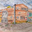 Mi Proyecto del curso: Urban Sketching: expresa tu mundo con una nueva perspectiva. Un proyecto de Ilustración tradicional, Ilustración arquitectónica e Ilustración con tinta de Ana Desimone - 19.10.2020
