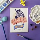 Cebra Azul. Un progetto di H, lettering, Illustrazione tradizionale e Pittura ad acquerello di Wilton Gómez Gómez - 13.10.2020